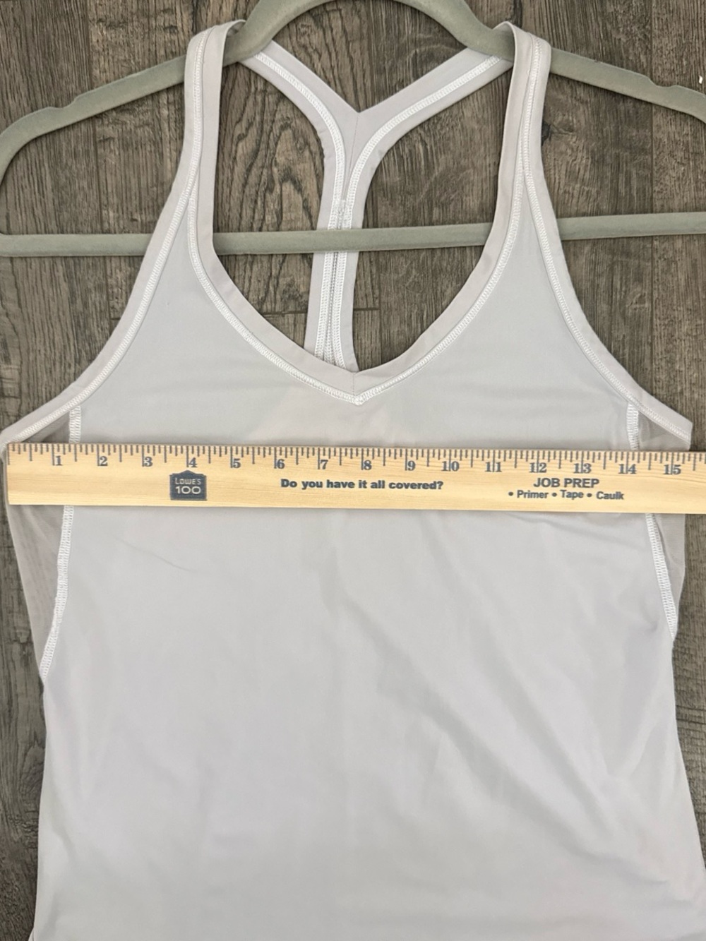 lululemon athletica Light Gray Racerback Performance Tank - Picture 4 of 6